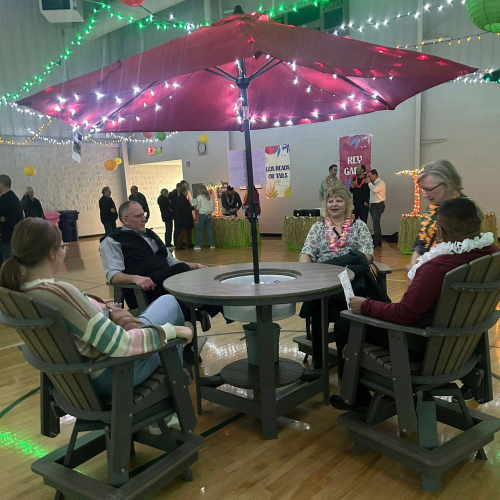 Table for Live Auction at Caribbean Knight Party